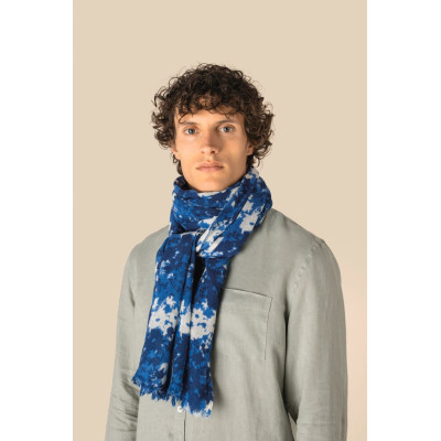 Echarpe com estampado floral unissexo